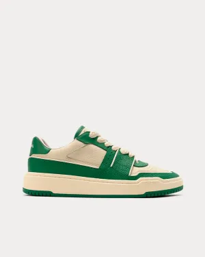 90's Skate Off-White / Green Low Top Sneakers