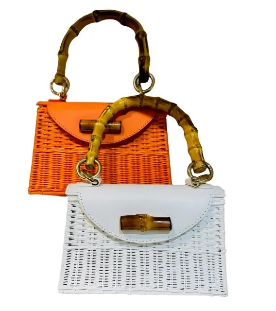 ABIGAIL WICKER TOP HANDLE BAG