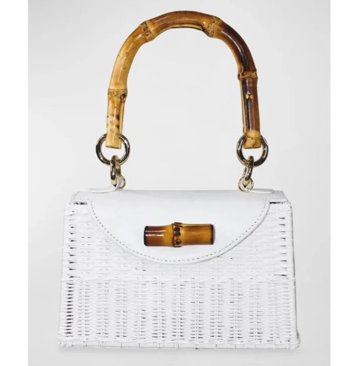 ABIGAIL WICKER TOP HANDLE BAG