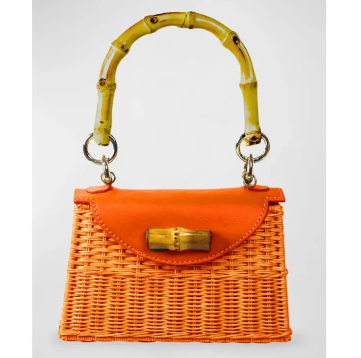 ABIGAIL WICKER TOP HANDLE BAG