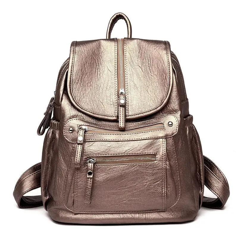 Alisia | Lightweight and Cozy Leather Backpack