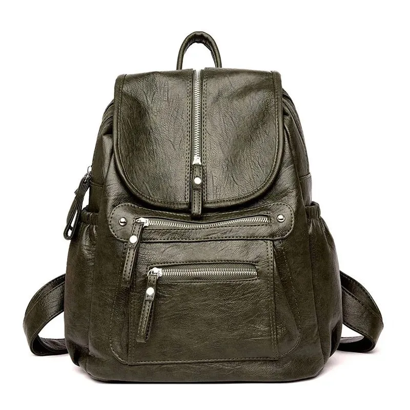 Alisia | Lightweight and Cozy Leather Backpack