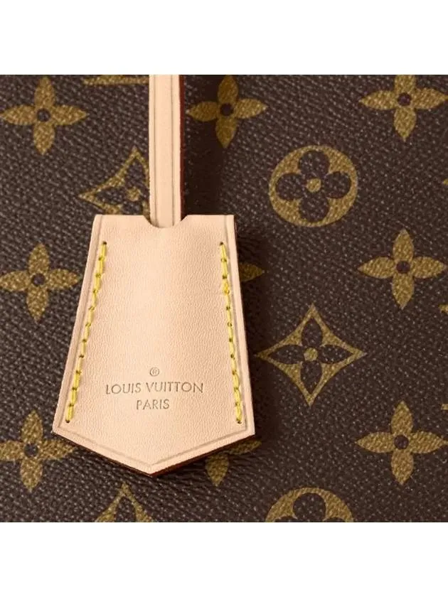 Alma Monogram Canvas Tote Bag Brown