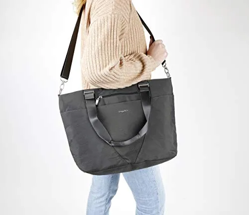 Baggallini unisex adult Travel Bag Avenue Tote, Black