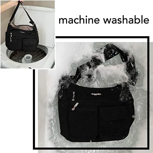 Baggallini unisex adult Travel Bag Avenue Tote, Black