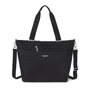 Baggallini unisex adult Travel Bag Avenue Tote, Black