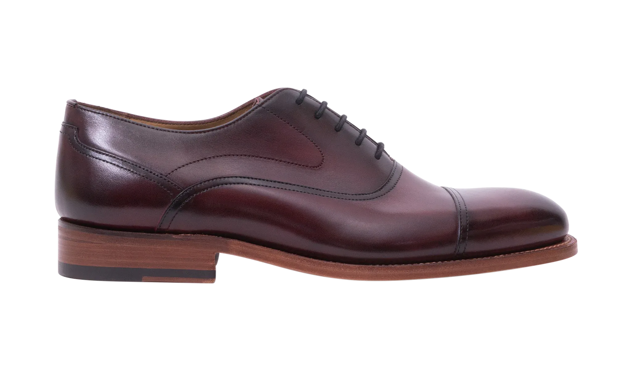 BARKER Cherwell - Hand Brushed Burgundy