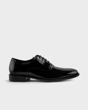 Black Patent Leather Oxford Shoes
