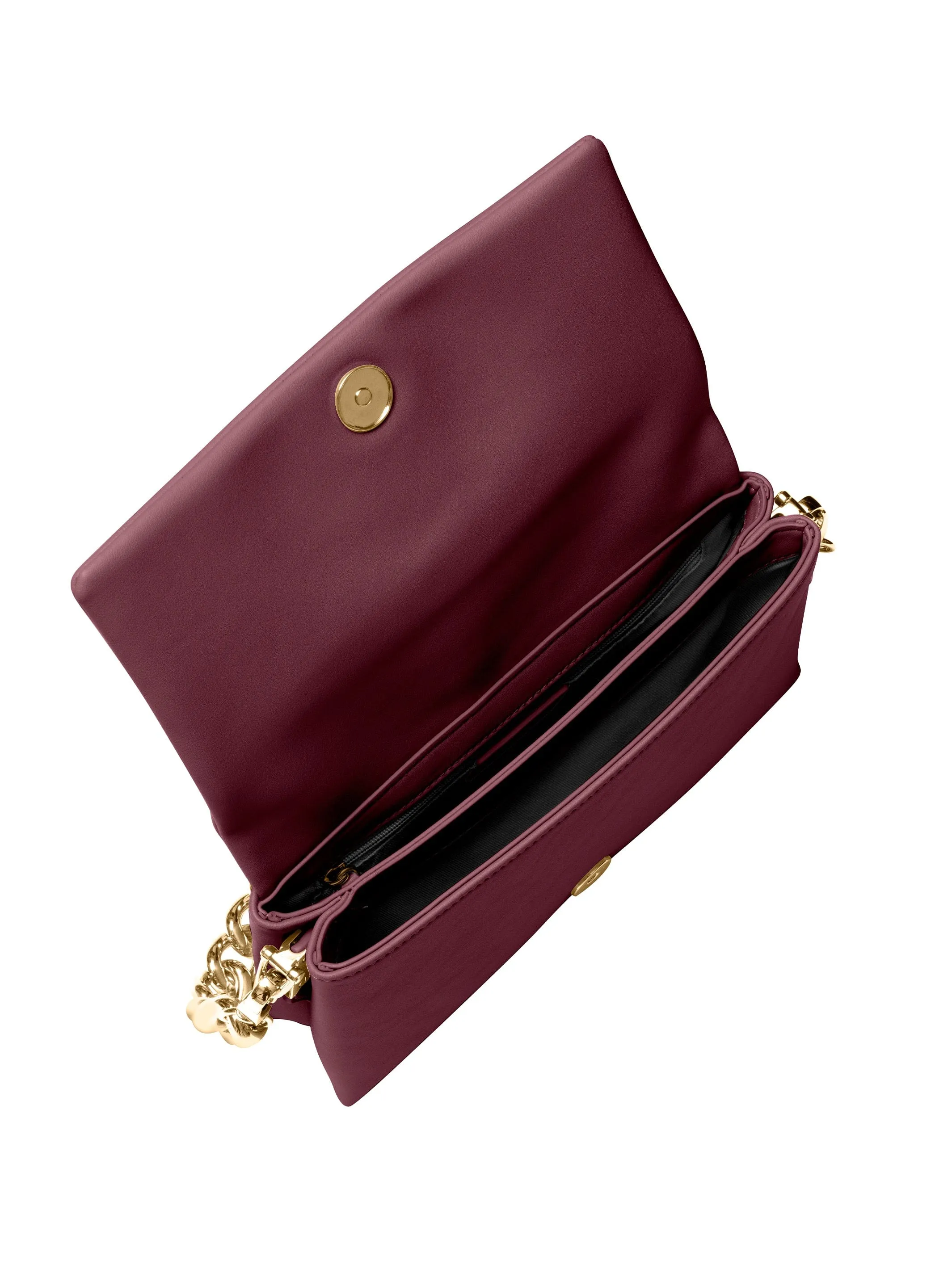 Cavalli Class ROMA Burgundy Envelope Small Clutch Shoulder Bag