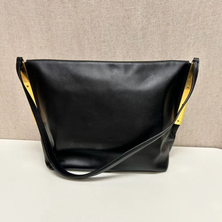 Celine Black Leather Crossbody Bag Medium