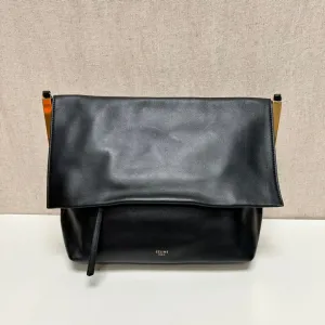 Celine Black Leather Crossbody Bag Medium