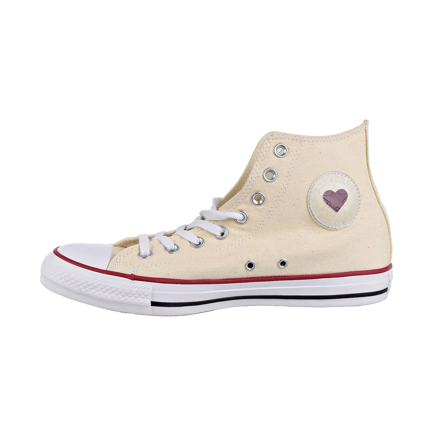 Converse Chuck Taylor All Star Hi Unisex Shoes Denim Love Natural/White/Garnet