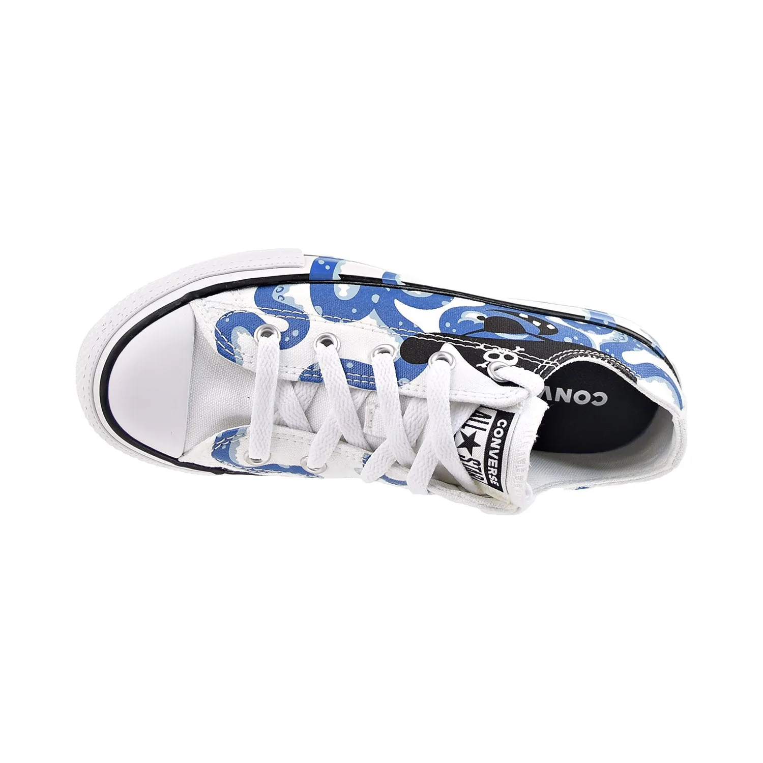 Converse Chuck Taylor All Star Ox "Sea Monsters" Little Kids' Shoes White/Blue