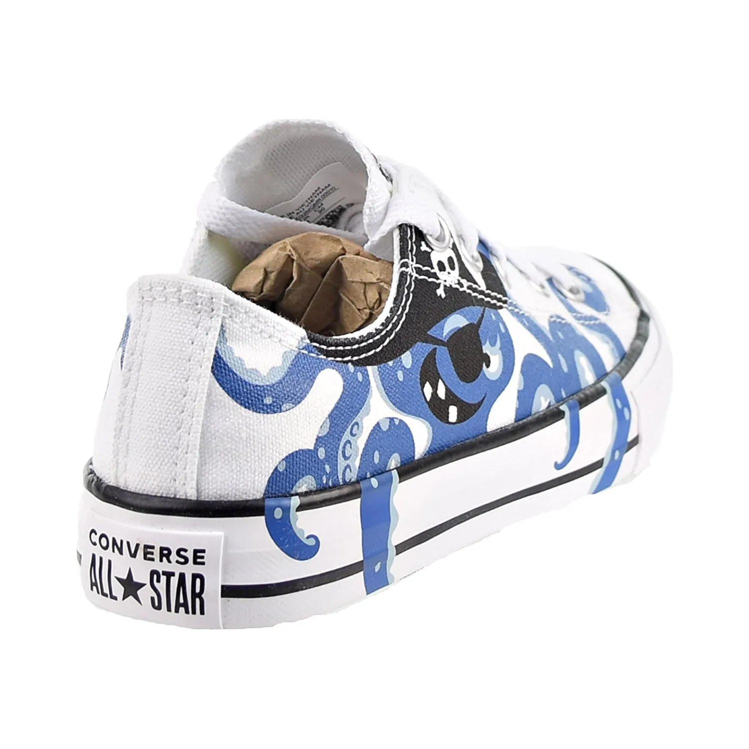 Converse Chuck Taylor All Star Ox "Sea Monsters" Little Kids' Shoes White/Blue