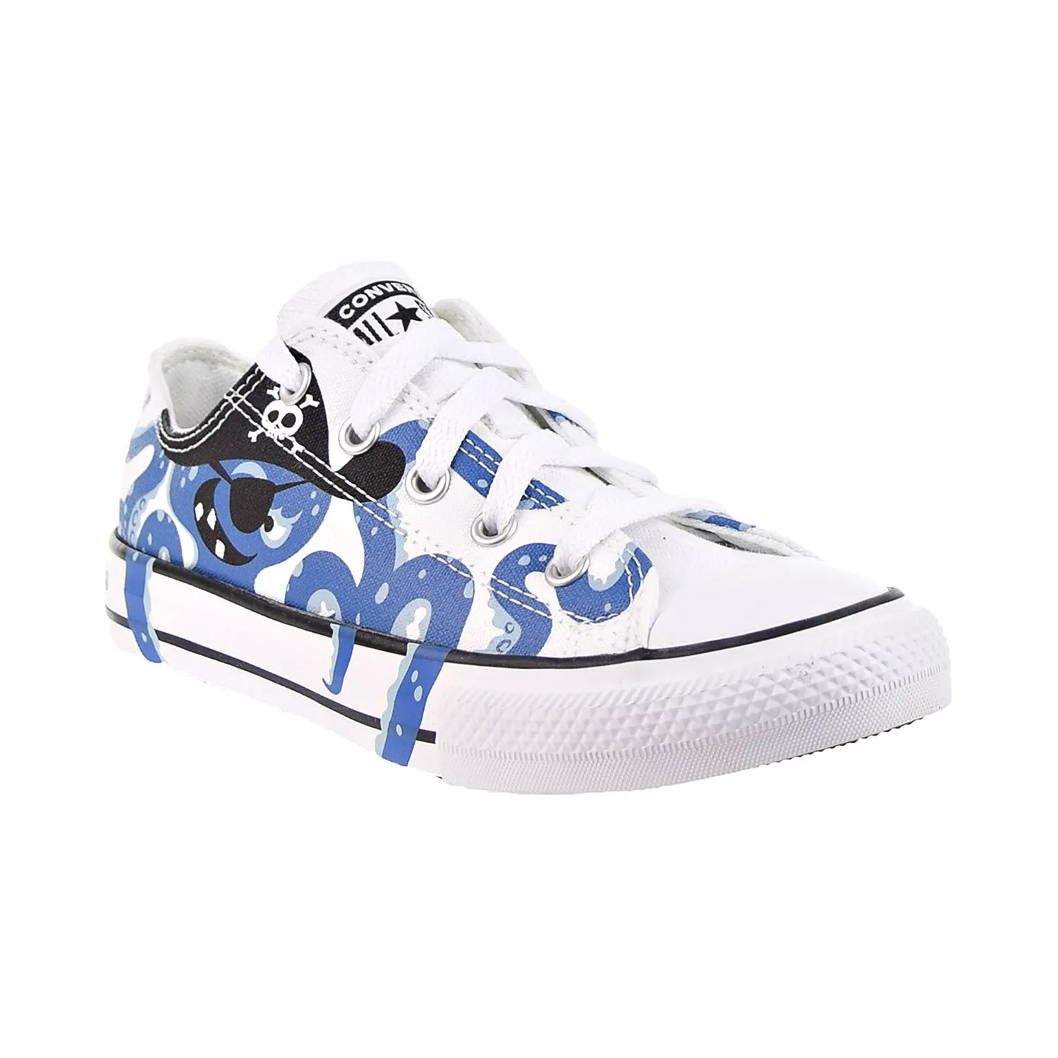 Converse Chuck Taylor All Star Ox "Sea Monsters" Little Kids' Shoes White/Blue