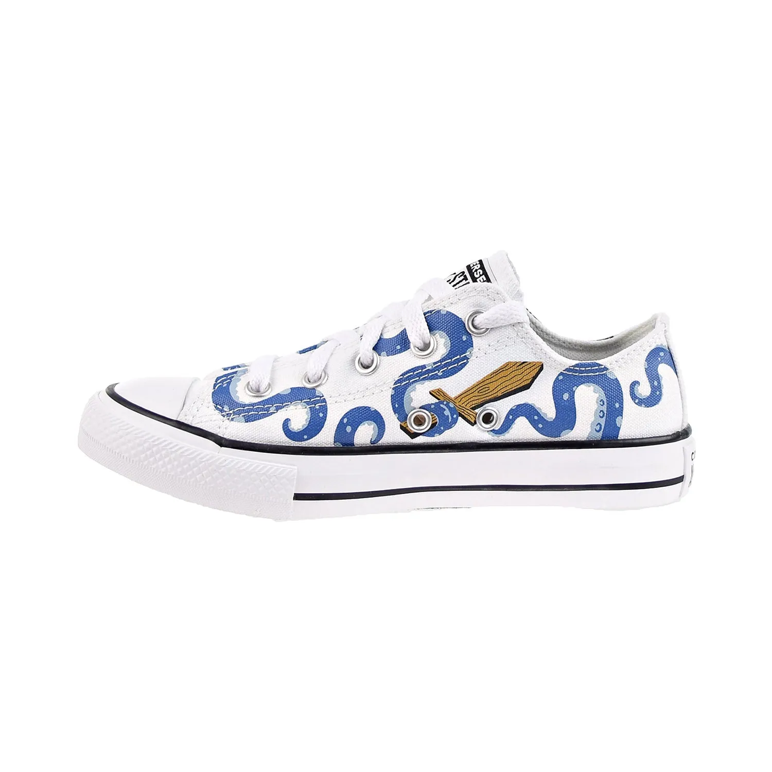 Converse Chuck Taylor All Star Ox "Sea Monsters" Little Kids' Shoes White/Blue