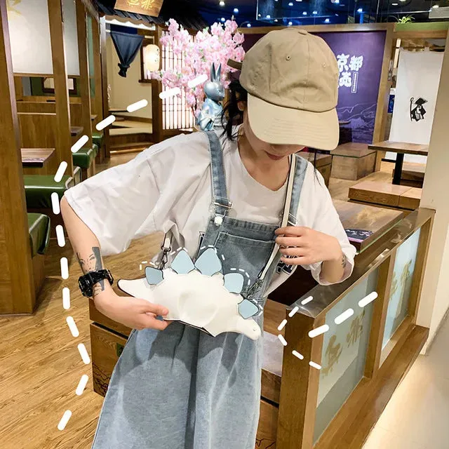 Dinosaur Style Women's Shoulder Bag: Purses and Handbags, Small Crossbody Bag for Women, Casual Animal Clutch Bag, PU Leather