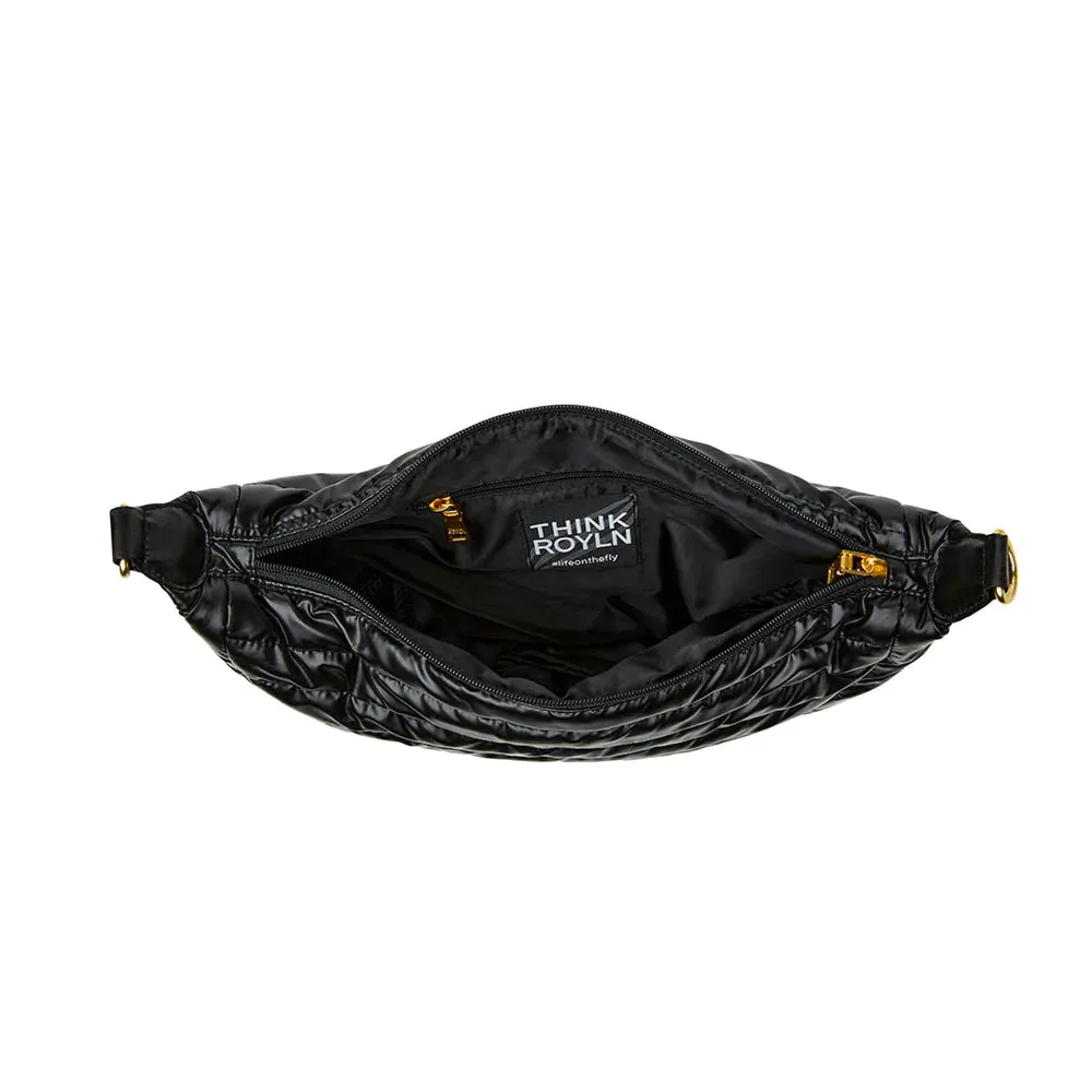 Elton Hobo Cross Body-Pearl Black