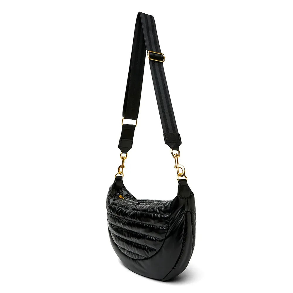 Elton Hobo Cross Body-Pearl Black