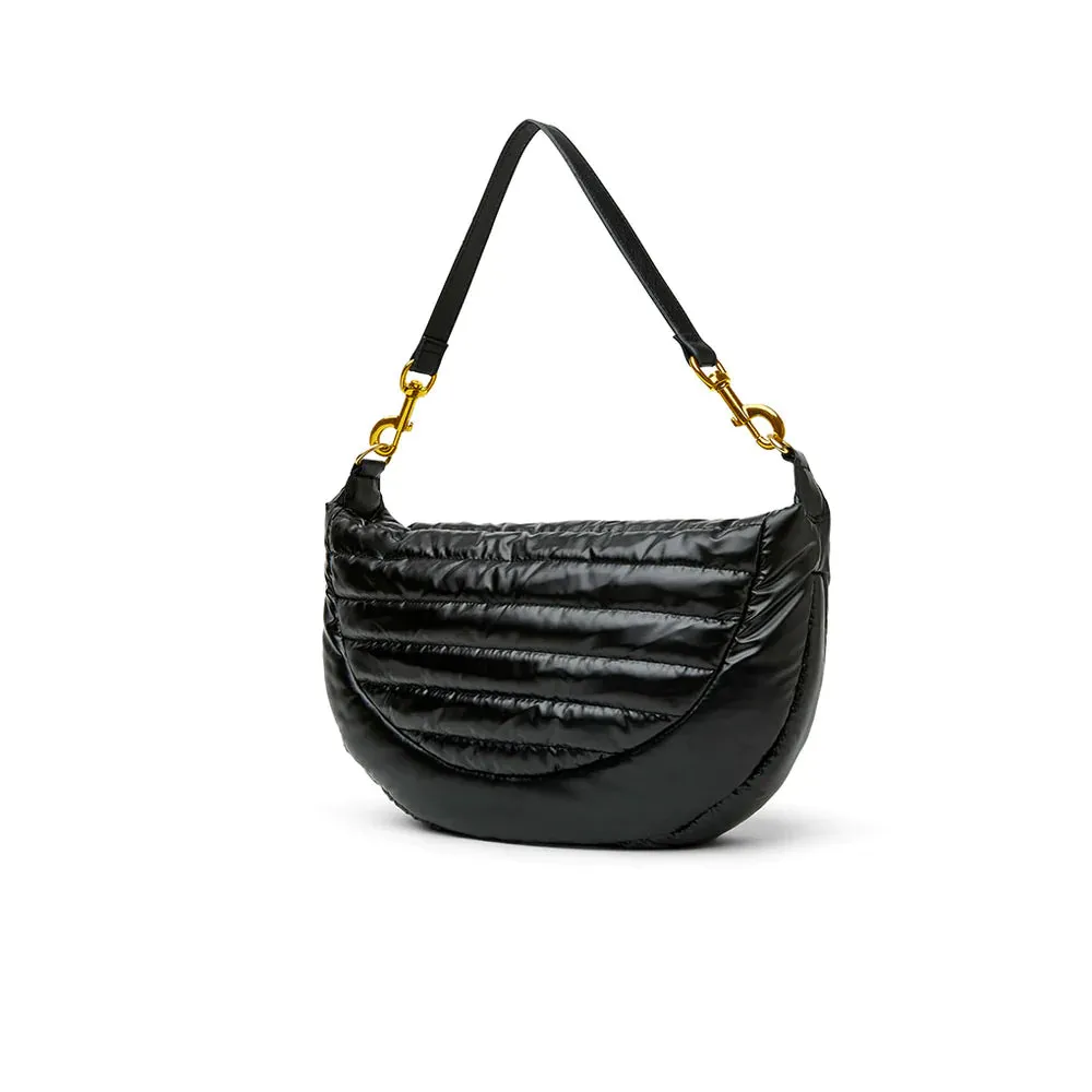 Elton Hobo Cross Body-Pearl Black