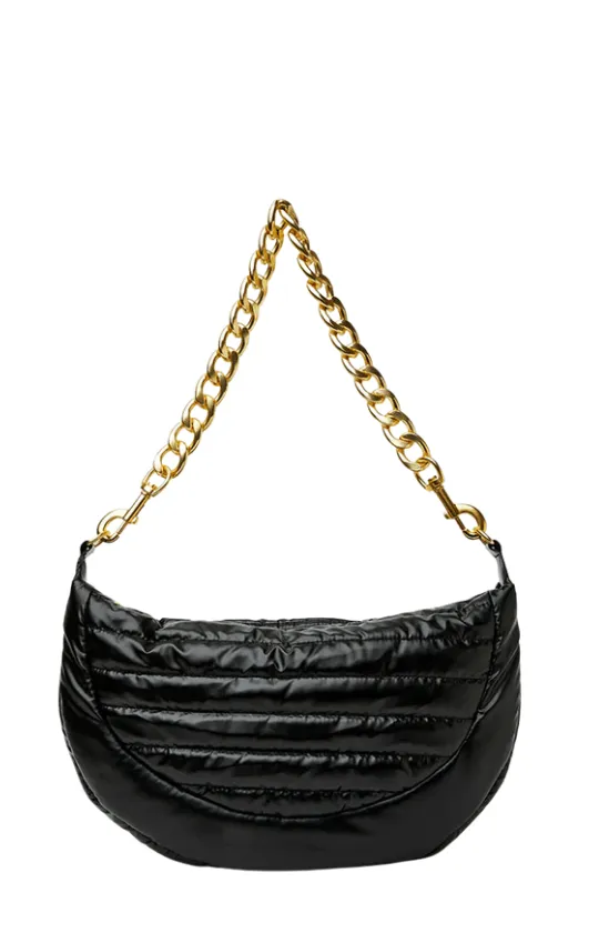 Elton Hobo Cross Body-Pearl Black