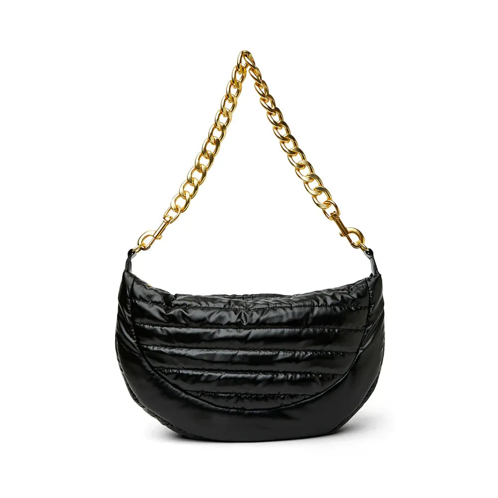 Elton Hobo Cross Body-Pearl Black