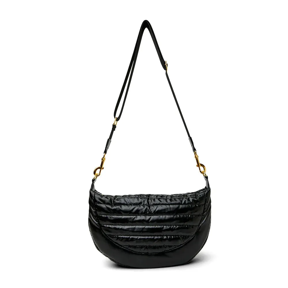 Elton Hobo Cross Body-Pearl Black