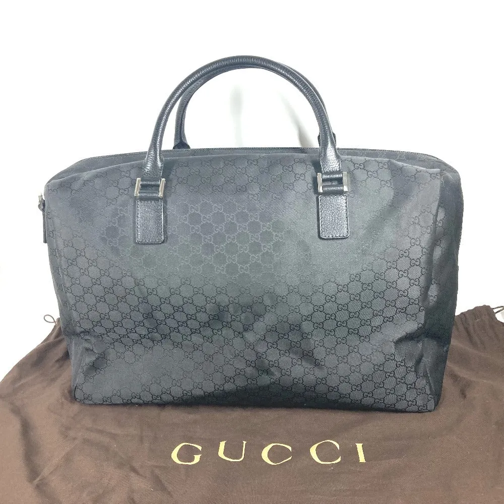 GUCCI Boston Duffel bag 190629 Leather / nylon black GG logo unisex(Unisex) Used