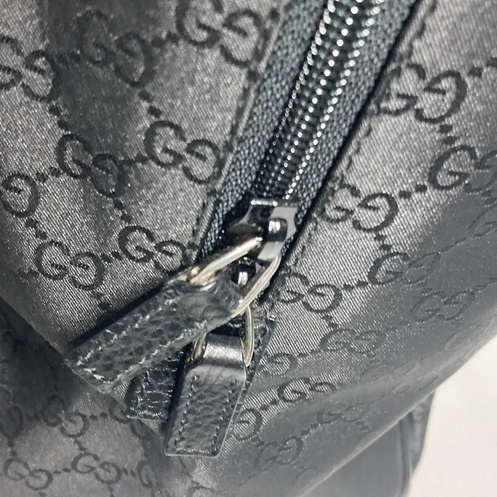 GUCCI Boston Duffel bag 190629 Leather / nylon black GG logo unisex(Unisex) Used