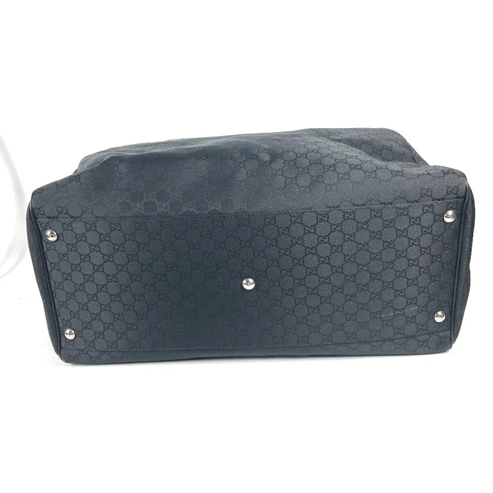 GUCCI Boston Duffel bag 190629 Leather / nylon black GG logo unisex(Unisex) Used