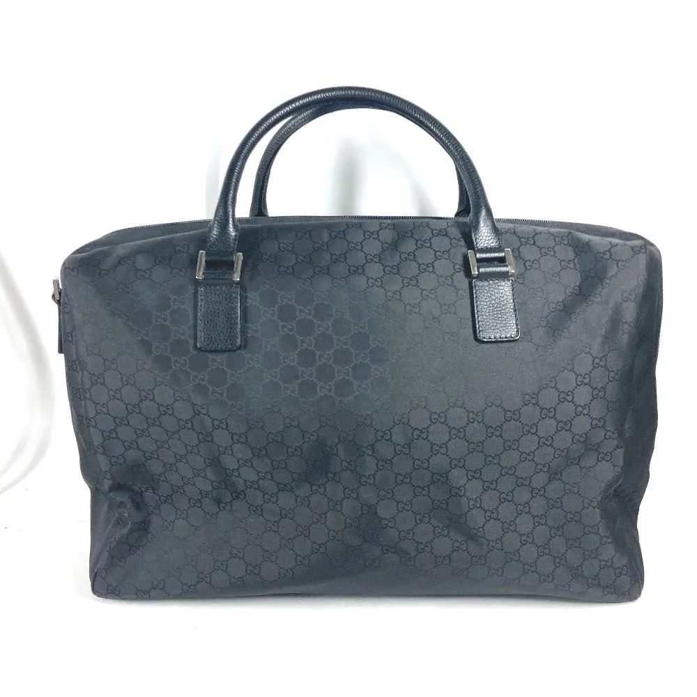 GUCCI Boston Duffel bag 190629 Leather / nylon black GG logo unisex(Unisex) Used