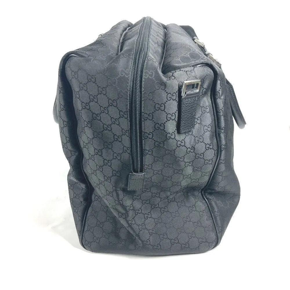 GUCCI Boston Duffel bag 190629 Leather / nylon black GG logo unisex(Unisex) Used