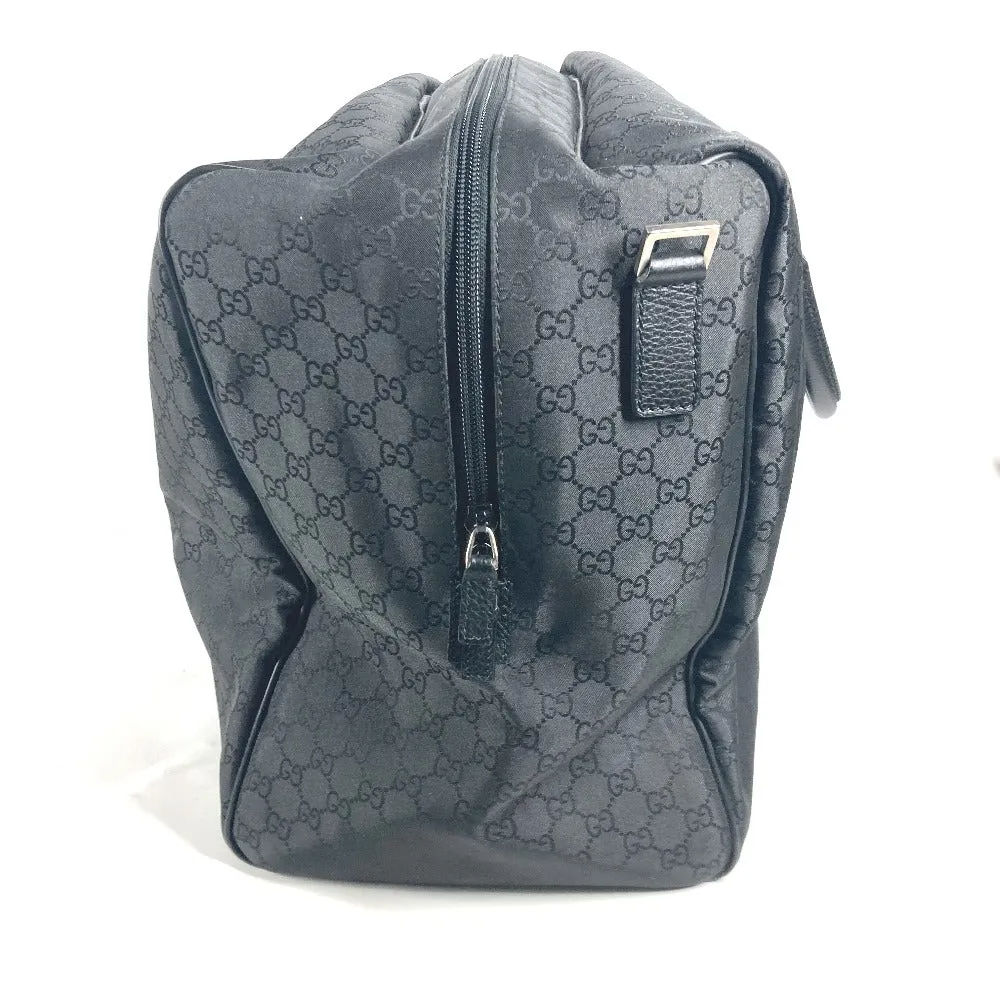 GUCCI Boston Duffel bag 190629 Leather / nylon black GG logo unisex(Unisex) Used