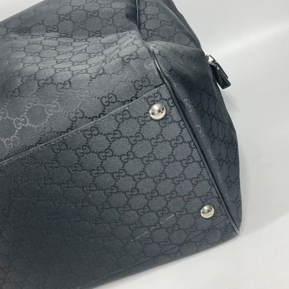 GUCCI Boston Duffel bag 190629 Leather / nylon black GG logo unisex(Unisex) Used