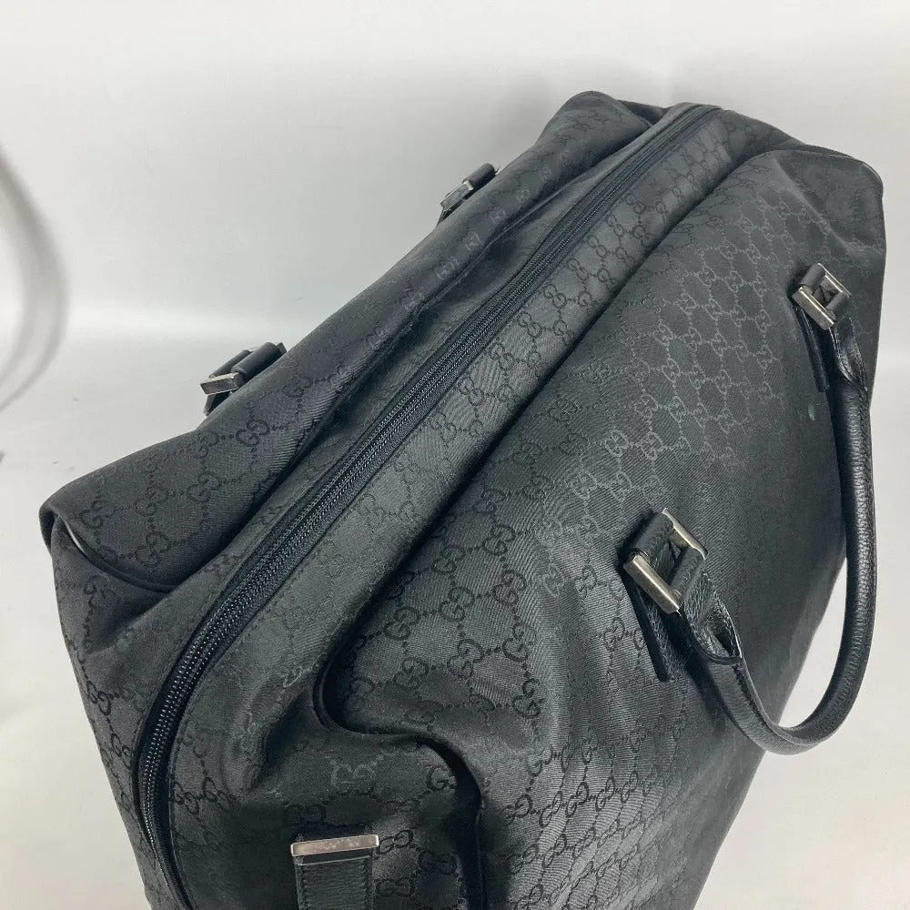 GUCCI Boston Duffel bag 190629 Leather / nylon black GG logo unisex(Unisex) Used