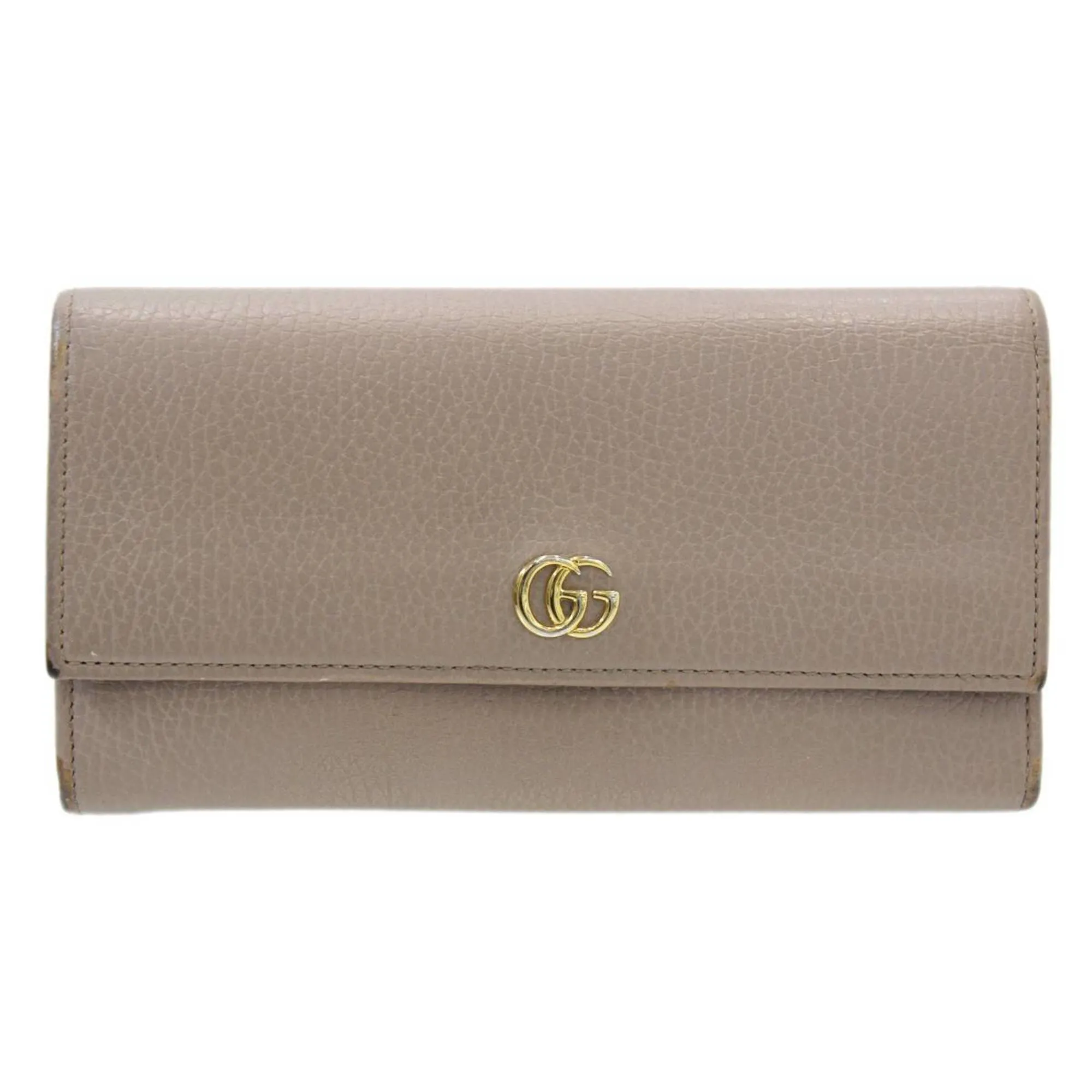 GUCCI GG Marmont Leather Folio Long Wallet