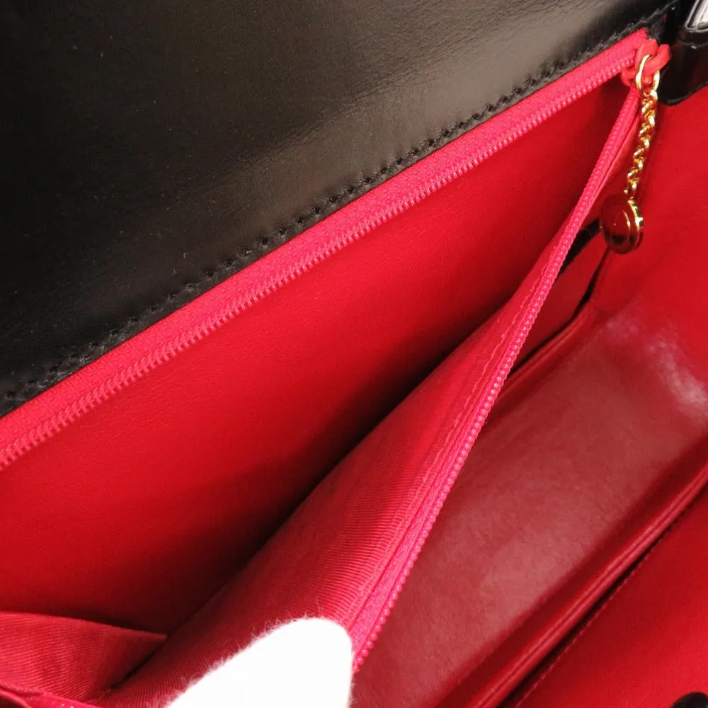 GUCCI Handbag 000 46 0633 Leather x Bamboo black Women Used