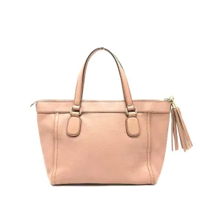 GUCCI Handbag 282307 leather pink beige Soho Interlocking G Women Used