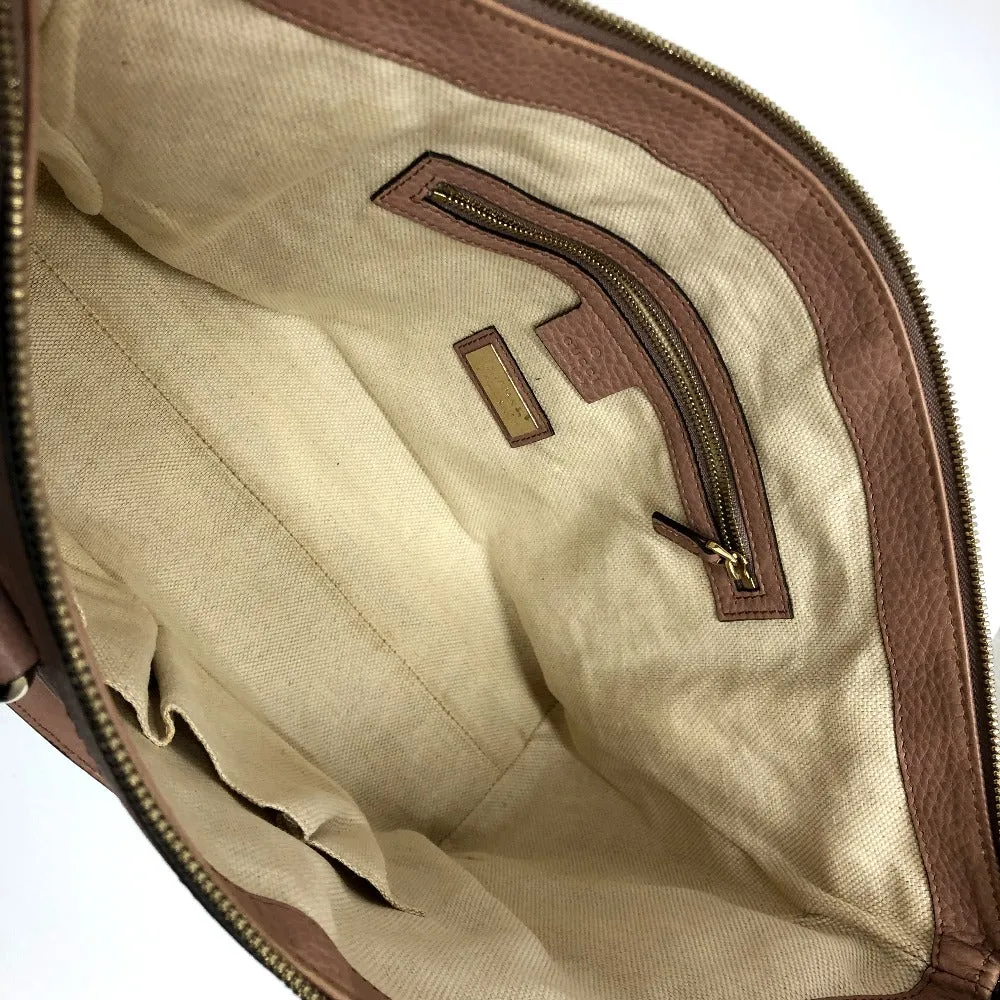 GUCCI Handbag 282307 leather pink beige Soho Interlocking G Women Used