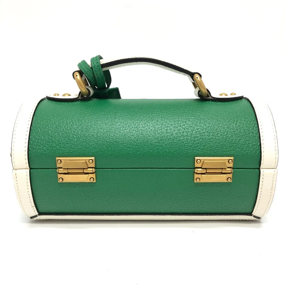 GUCCI Handbag 723801 leather green logo golf ball case Women Used
