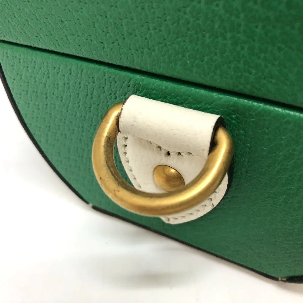 GUCCI Handbag 723801 leather green logo golf ball case Women Used