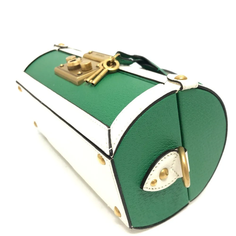 GUCCI Handbag 723801 leather green logo golf ball case Women Used