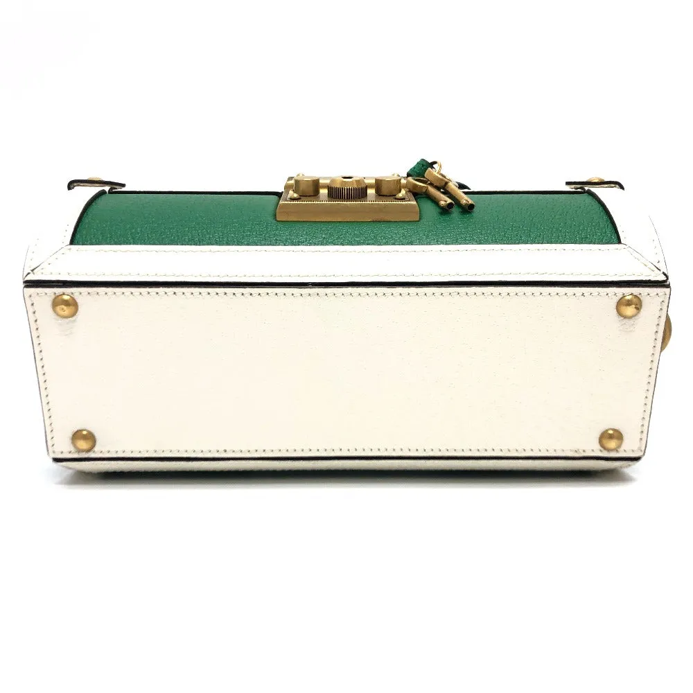 GUCCI Handbag 723801 leather green logo golf ball case Women Used