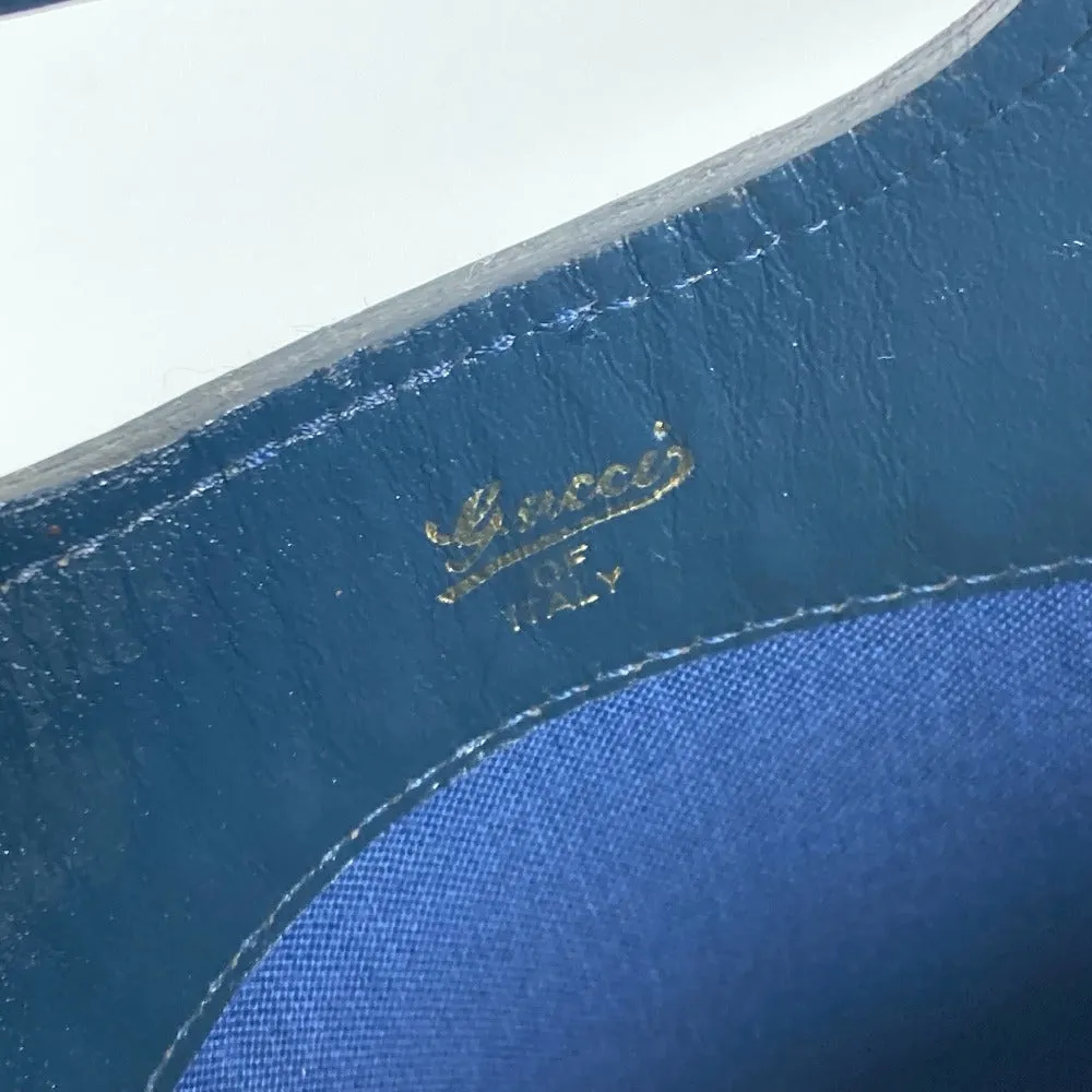GUCCI Handbag PVC / Leather Navy Old Gucci GG plus Women Used