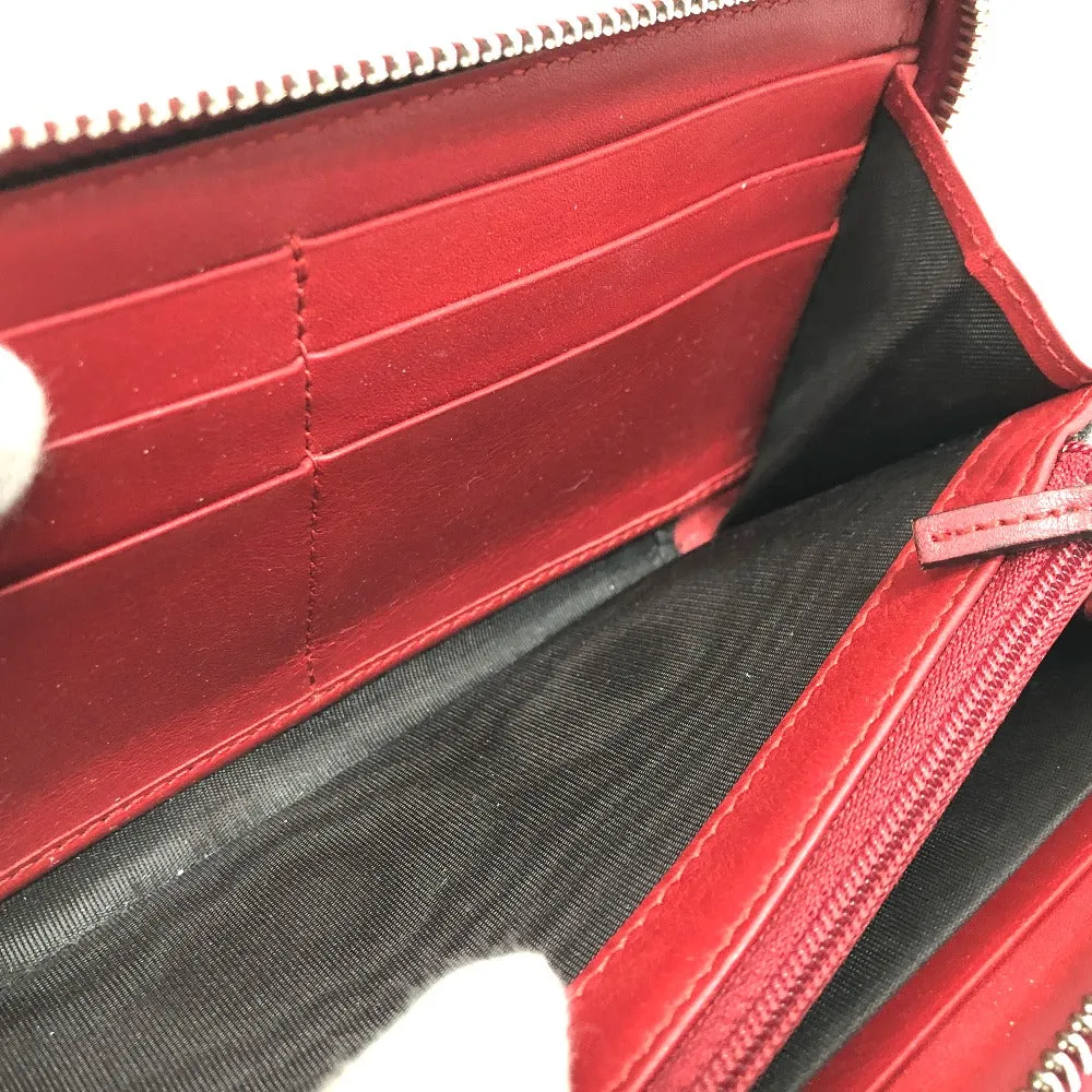 GUCCI Long Wallet Purse 410102 GG Supreme Canvas Red x brown GG Supreme Women Used