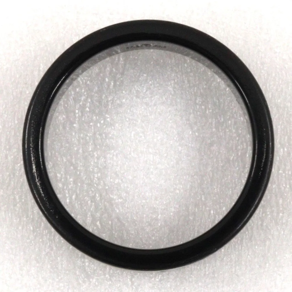 GUCCI Ring K18 White Gold, Corundum black Icon thin band unisex(Unisex) 15 Used