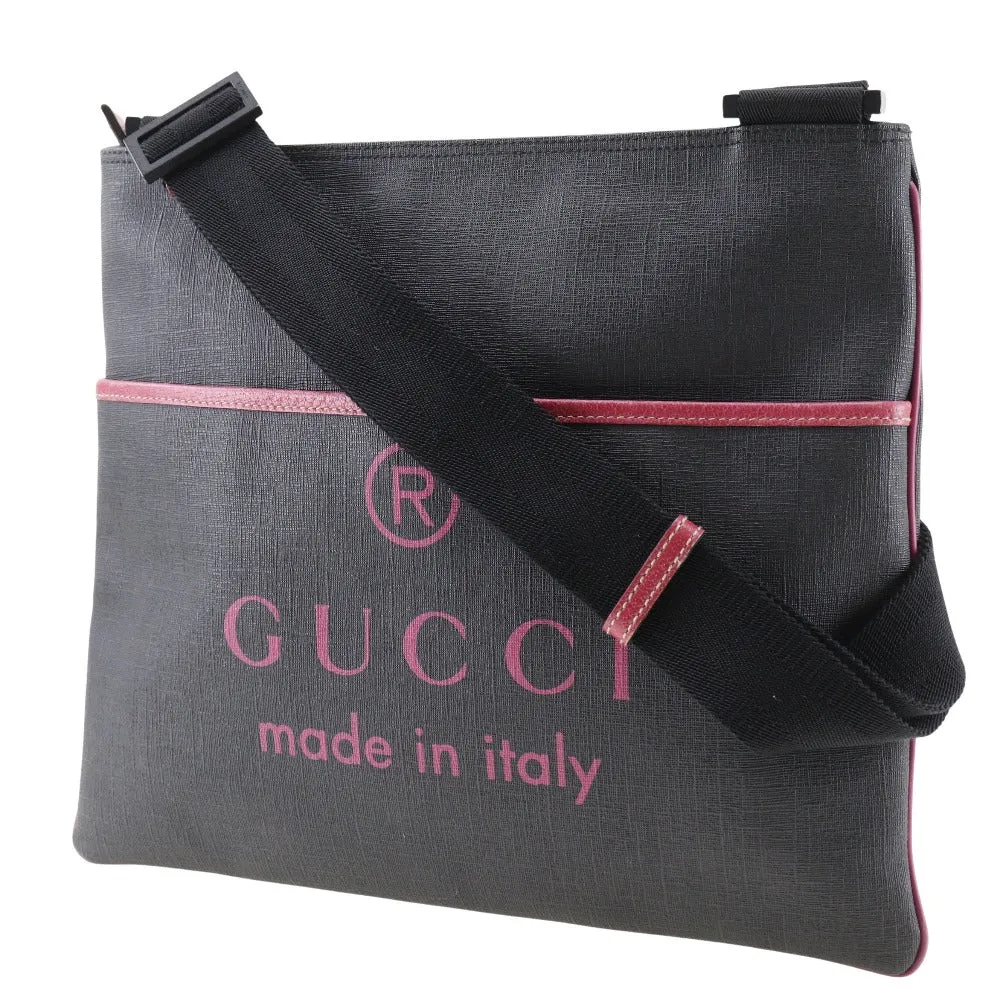 GUCCI Shoulder Bag 162904 leather black unisex(Unisex) Used