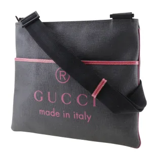 GUCCI Shoulder Bag 162904 leather black unisex(Unisex) Used