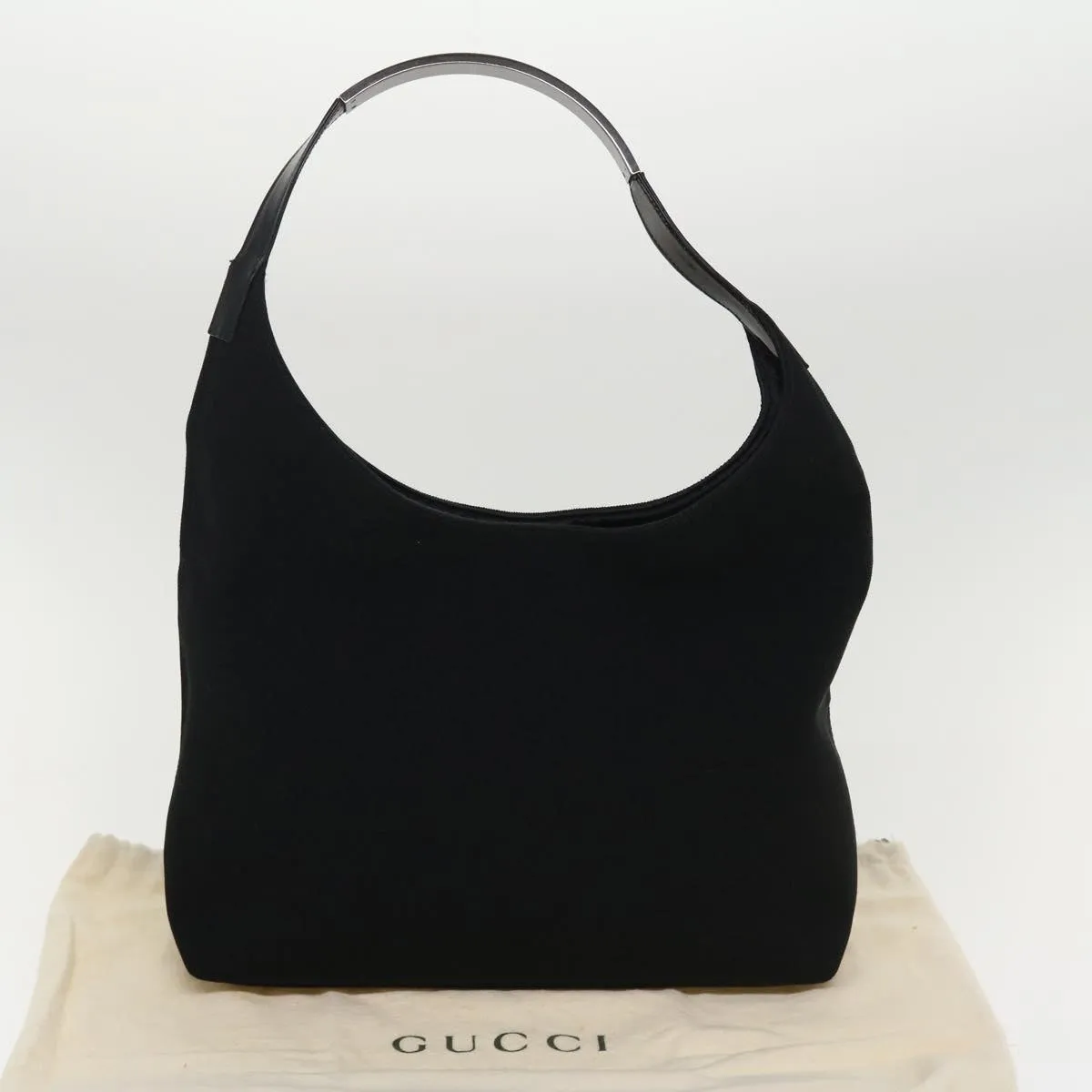 GUCCI Shoulder Bag Canvas Black 3297  ac1758
