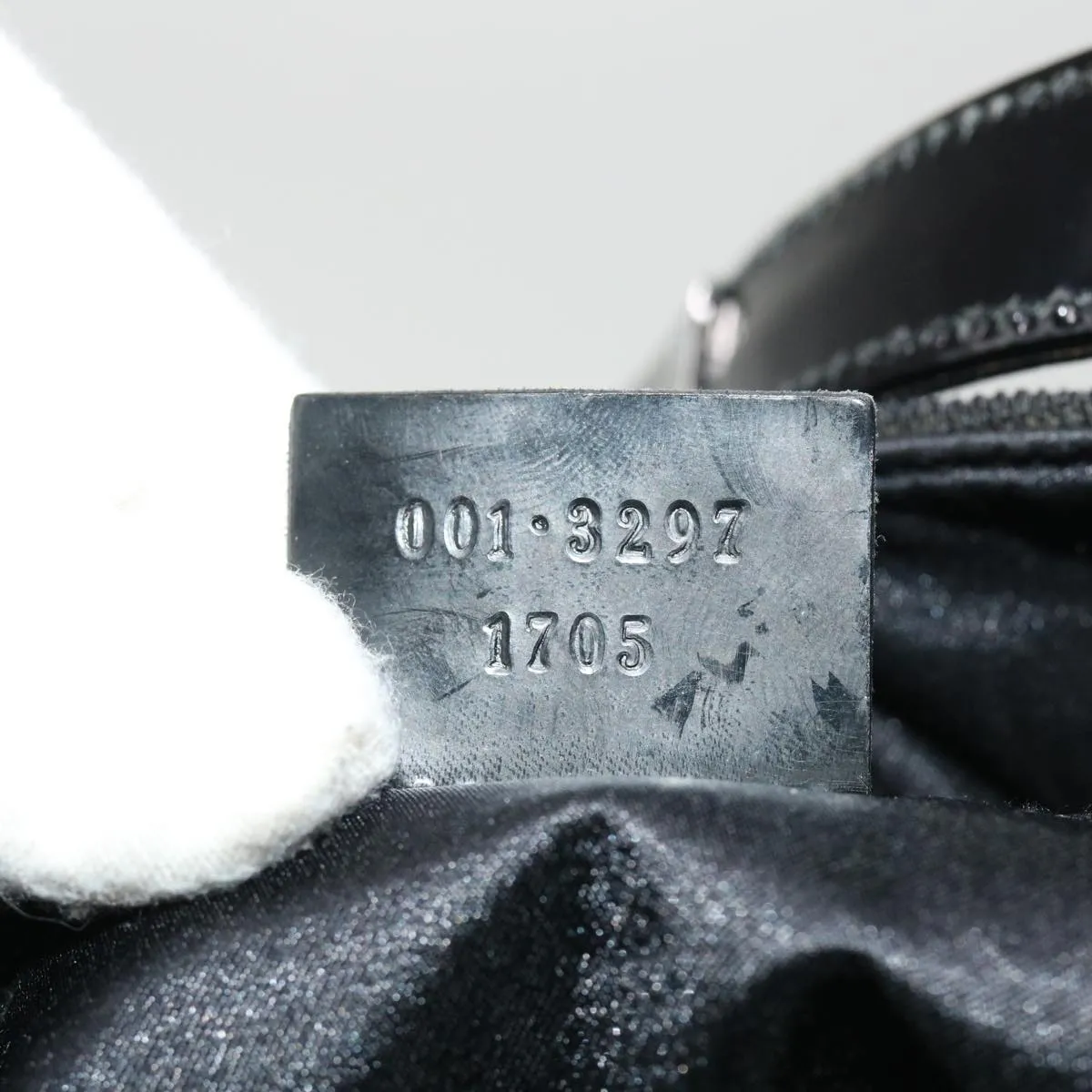 GUCCI Shoulder Bag Canvas Black 3297  ac1758